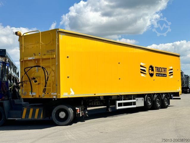 Walking floor semitrailer STAS 91 cbm, Cargofloor 10 mm, Liftachse, Schutzplane