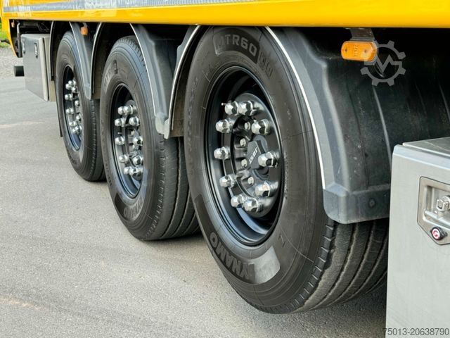 Walking floor semitrailer STAS 91 cbm, Cargofloor 10 mm, Liftachse, Schutzplane