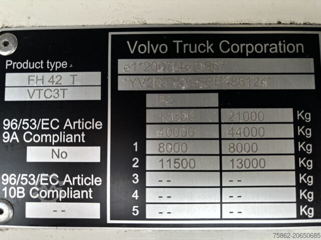 Standard-SZM Volvo FH 460 4x2 CMS + I-Park