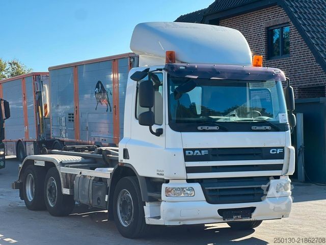 Roll-off tipper truck DAF CF 250 VDL-Abrollkipper mit Planenaufbau u. LBW