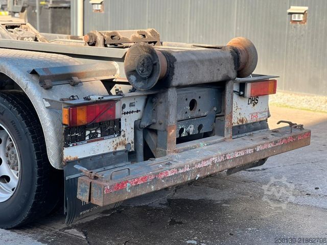 Roll-off tipper truck DAF CF 250 VDL-Abrollkipper mit Planenaufbau u. LBW
