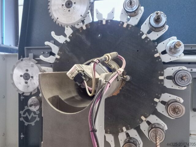 Work center with automation BIESSE + KUKA ROVER A + KR210 R3100