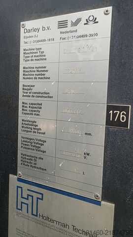 Press brake DARLEY EHP 110 25/20