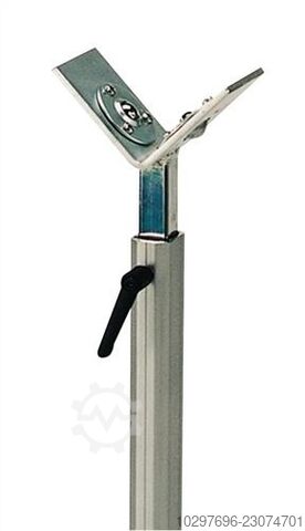 Material support with V-fork/ball rollers - 1 piece  