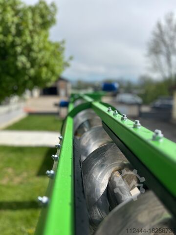 Filling system wood chips filling auger Löttner Maschinenbau