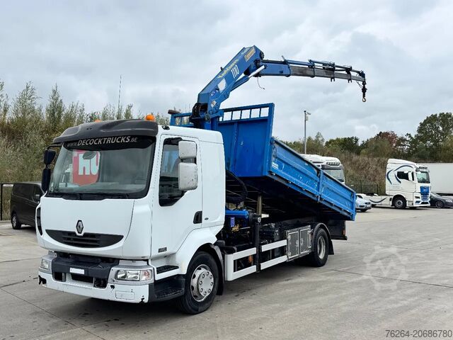 Tipper Renault Midlum 220 16T KIPPER+KRAAN