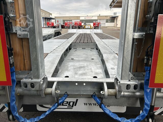 Tieflader Anhänger Fliegl 4-Achs Tiefladeanhänger VTS 400 Par/hydr