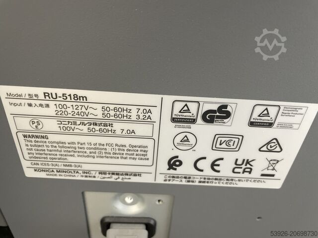 Digital printing machine Konica Minolta AccurioPress C4070 incl. Fiery, IQ-501, Finisher paper deck