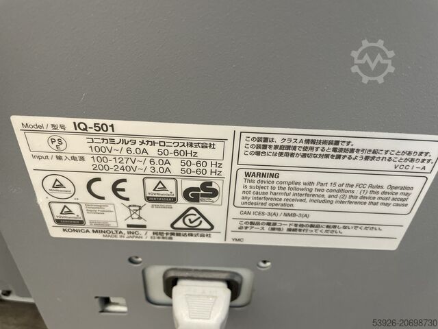 Digital printing machine Konica Minolta AccurioPress C4070 incl. Fiery, IQ-501, Finisher paper deck