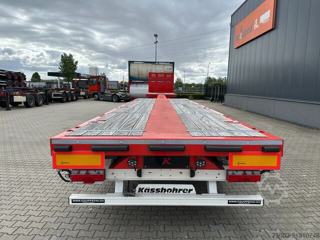 Platform trailer Kässbohrer new and unused Heavy-Duty flatbed / 690cm exten...