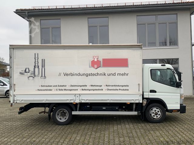 Transporter mit Pritsche & Plane MITSUBISHI Fuso Canter 9C18_ Autom_Klima_Schiebeplane_Euro6