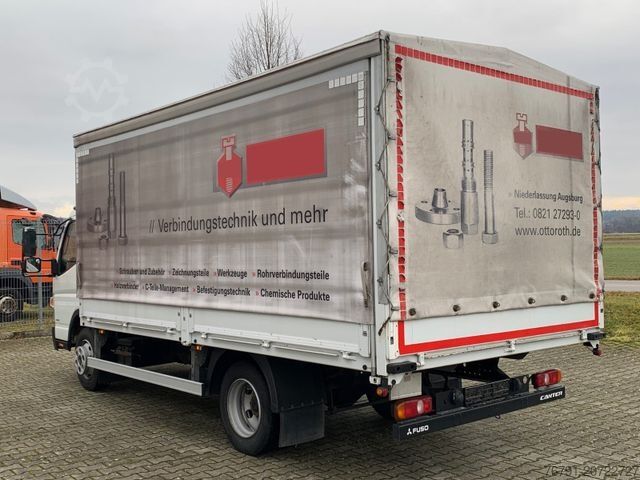 Transporter mit Pritsche & Plane MITSUBISHI Fuso Canter 9C18_ Autom_Klima_Schiebeplane_Euro6