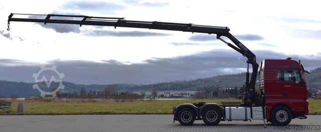 Standard tractor unit MAN TGX 28.480 Sattelzugmaschine + HMF 2120 K5/FUNK