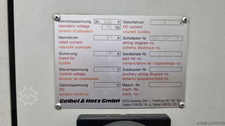 Surface Grinding Machine - Horizontal GEIBEL & HOTZ FS 640 SD
