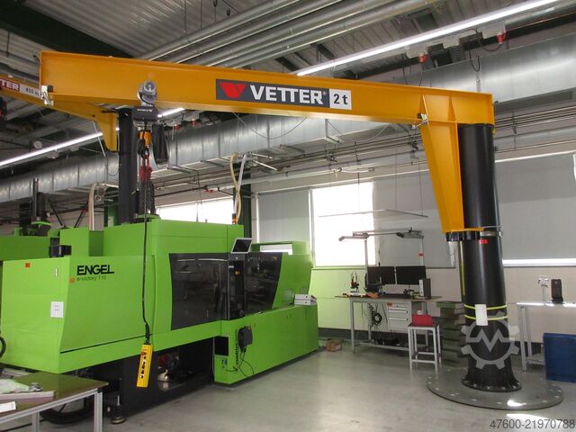 Saeulenschwenkkran Drehkran Kettenzug Vetter Kran Drehkran Hallenkran 2000KG M20-5.0 NL 2000Kg 2t L 5m Kettenzug