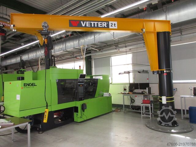 Saeulenschwenkkran Drehkran Kettenzug Vetter Kran Drehkran Hallenkran 2000KG M20-5.0 NL 2000Kg 2t L 5m Kettenzug