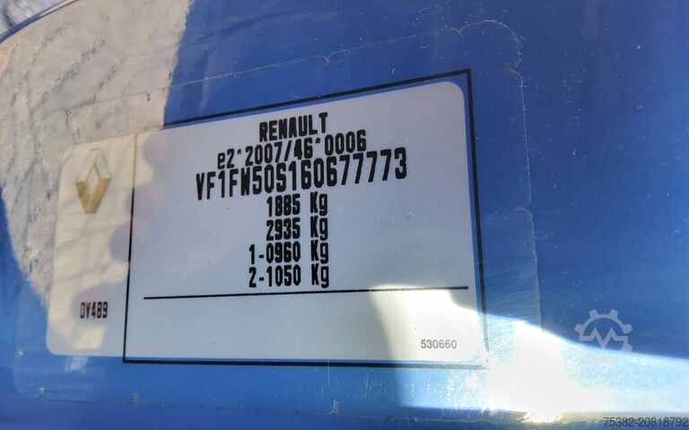 Kastenwagen Renault Kangoo 75 PK ZIJSCHUIFDEUR - TREKHAAK - EURO 6 ...