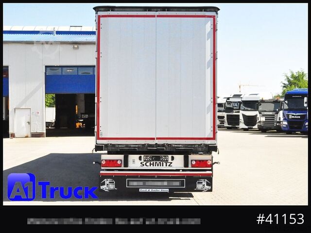 Open semitrailer with tarp SCHMITZ SD Tautliner, verzinkt, Liftachse, neue Plane