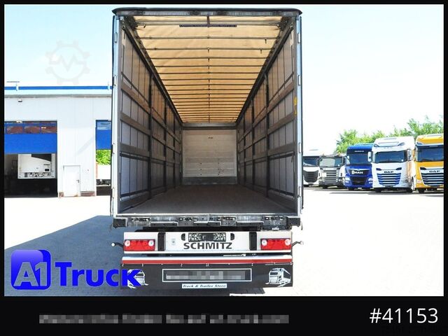 Open semitrailer with tarp SCHMITZ SD Tautliner, verzinkt, Liftachse, neue Plane