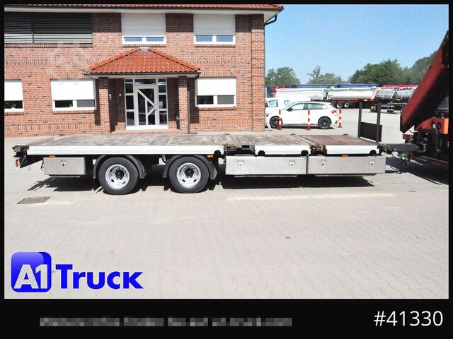 Open trailer STEHMANN ZZW 16, Container, verbreiterbar, ausziehbar, oben gekuppelt