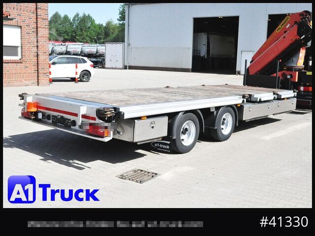Open trailer STEHMANN ZZW 16, Container, verbreiterbar, ausziehbar, oben gekuppelt