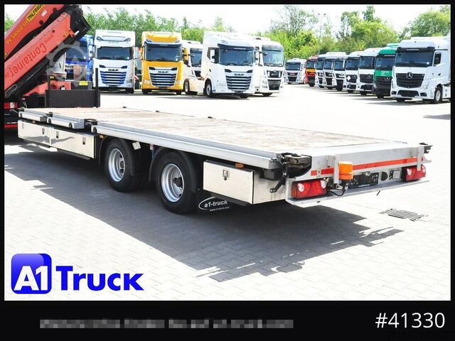 Open trailer STEHMANN ZZW 16, Container, verbreiterbar, ausziehbar, oben gekuppelt