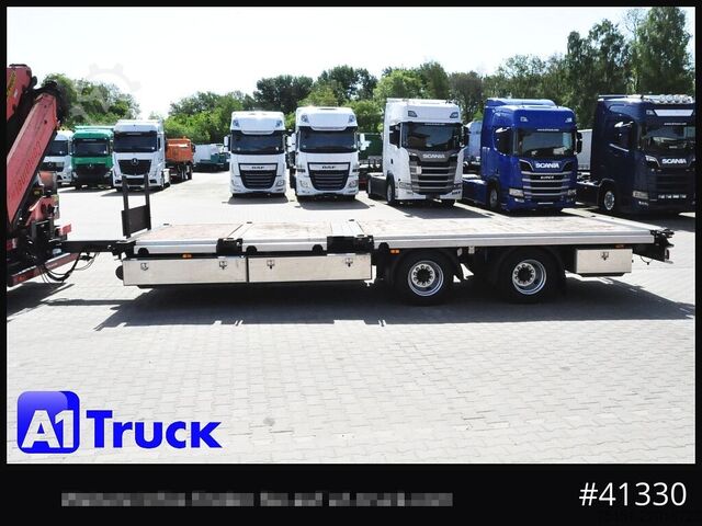 Open trailer STEHMANN ZZW 16, Container, verbreiterbar, ausziehbar, oben gekuppelt