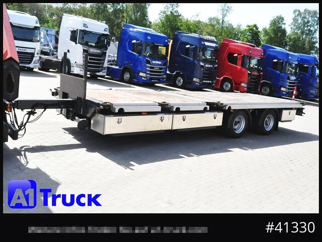 Open trailer STEHMANN ZZW 16, Container, verbreiterbar, ausziehbar, oben gekuppelt