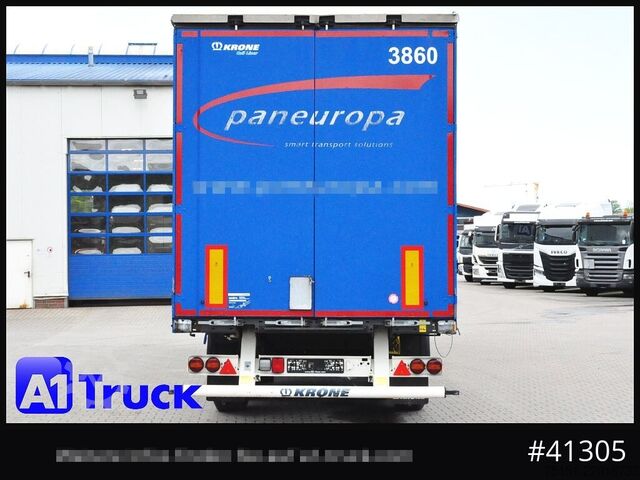 Open semitrailer with tarp KRONE Tautliner, Edscha Code XL, VDI 2700