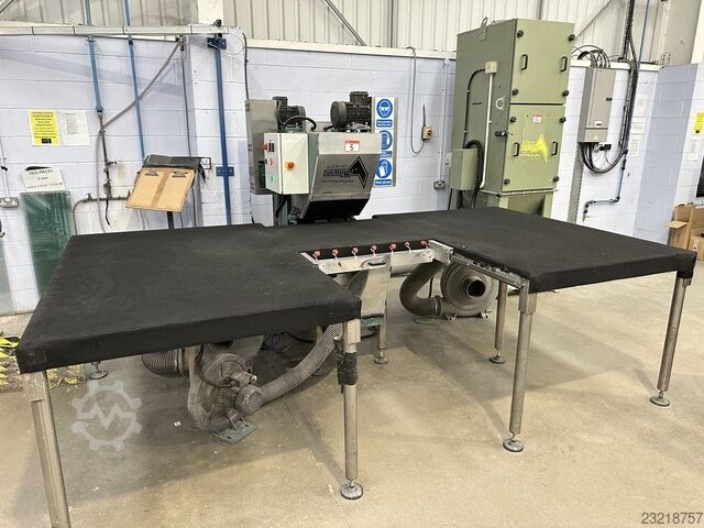 Generalüberholte Kantenabtasteinheit / Arrisieraggregat Ashton Industrial model AIS-3350/XDIA D