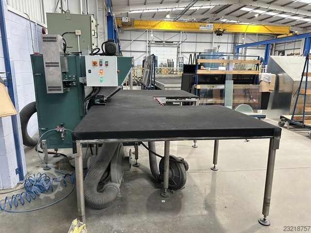 Generalüberholte Kantenabtasteinheit / Arrisieraggregat Ashton Industrial model AIS-3350/XDIA D