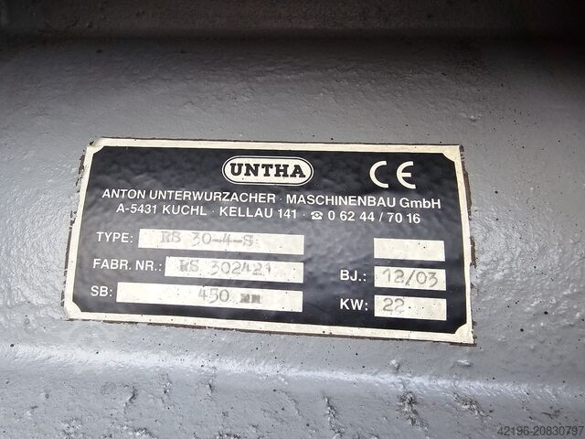 Schredder,  Hacker,  Zerkleinerer no Weima Untha RS30 4S