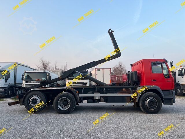 Telehoist load lugger truck MAN 18.285 LE280B Abrollkipper 6x2 Manual