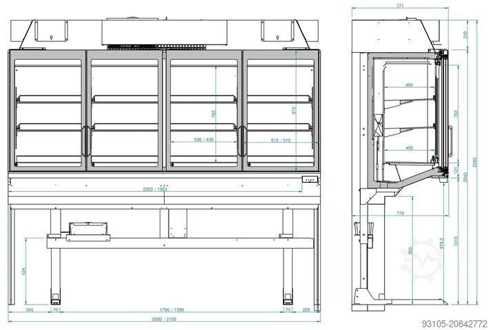 Set : AHT Miami 210 + EPTA 210 AHT / COSTAN Miami 210 / Top - Freezer 210