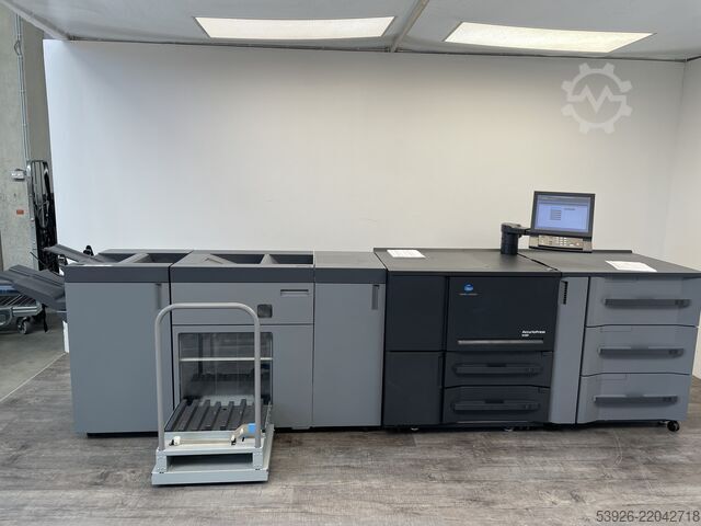 Digital print machine Konica Minolta AccurioPress 6136P incl. paper deck, stacker and OT-512