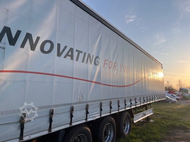 Auflieger mit Pritsche & Plane FLIEGL Gardine Standard SDS 350