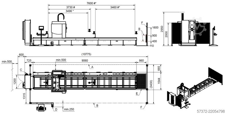 4-Achsen-Stabbearbeitungszentrum Elumatec SBZ 140