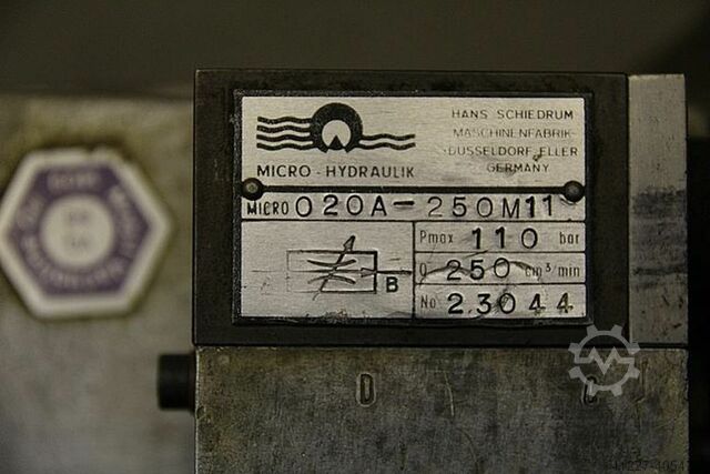 Hydraulikaggregat 0,25 l 110 bar Micro Hydraulik 020A-250M11