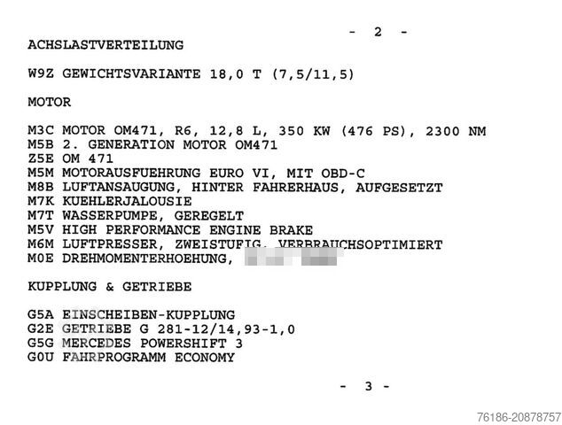 Standard SZM MERCEDES-BENZ Actros 1848 LS BIG Space  VOLLAUSSTATTUNG