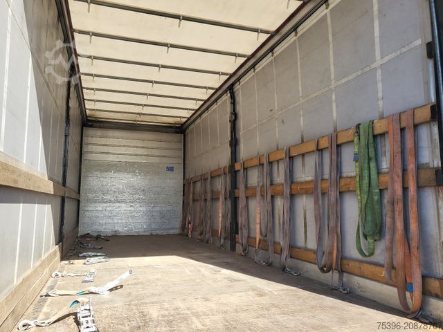 Flatbed truck with tarp MAN TGM 15.290 BL Curtainside-Edscha, 1.Hand