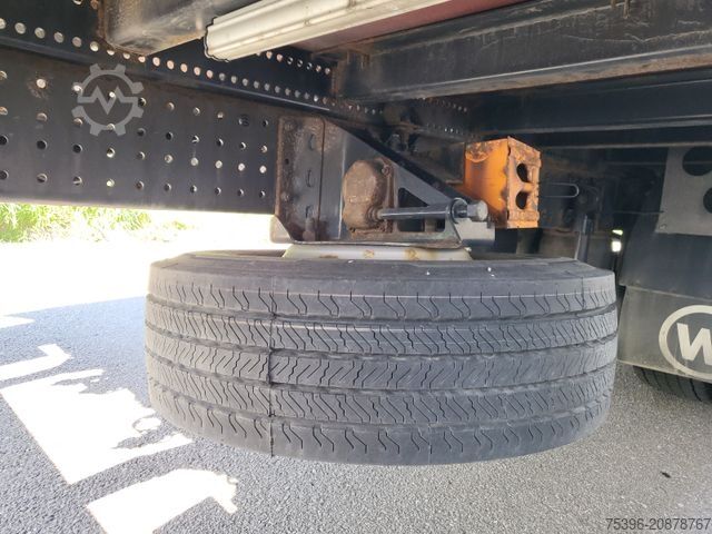 Flatbed truck with tarp MAN TGM 15.290 BL Curtainside-Edscha, 1.Hand