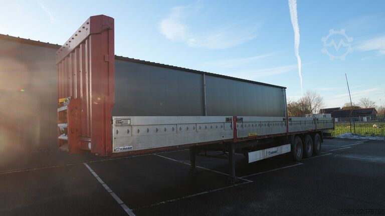 Loading platform Krone Open box trailer with aluminium side boards