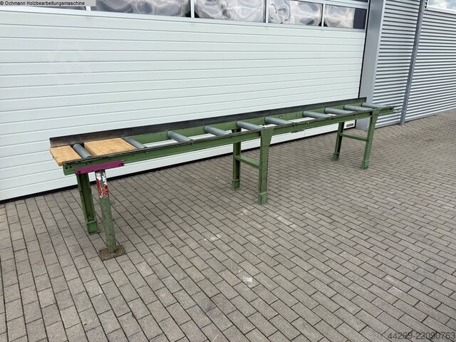 Roller conveyor with stop  