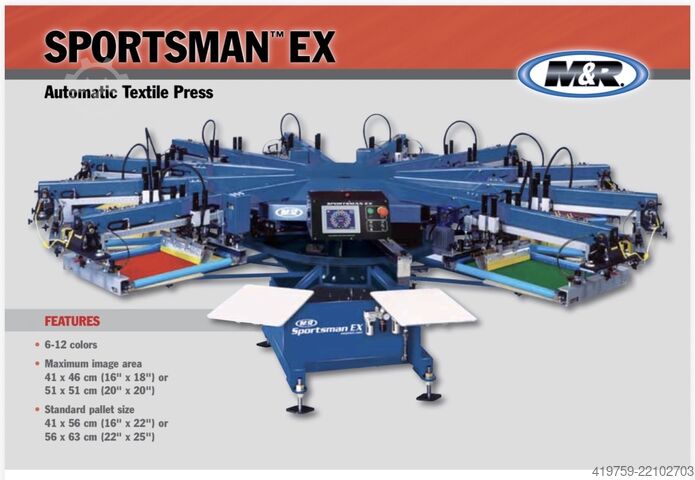 Automatic Textile Press Sportsman LTR8