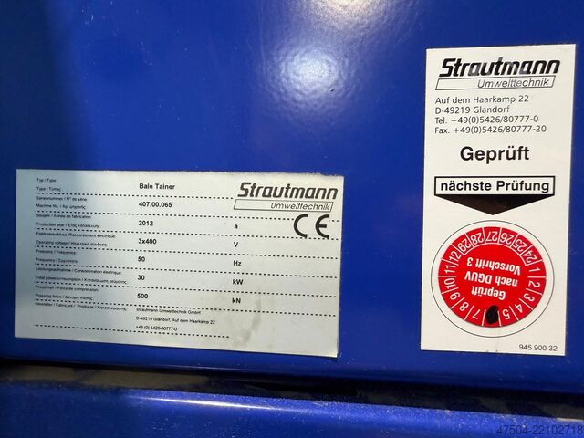 Bale press Strautmann BaleTainer