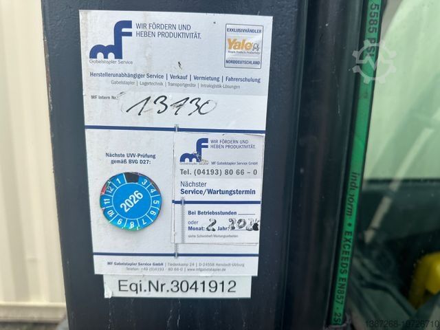 Frontstapler YALE ERP30VL / Seitenschieber + Zinkenverstellung