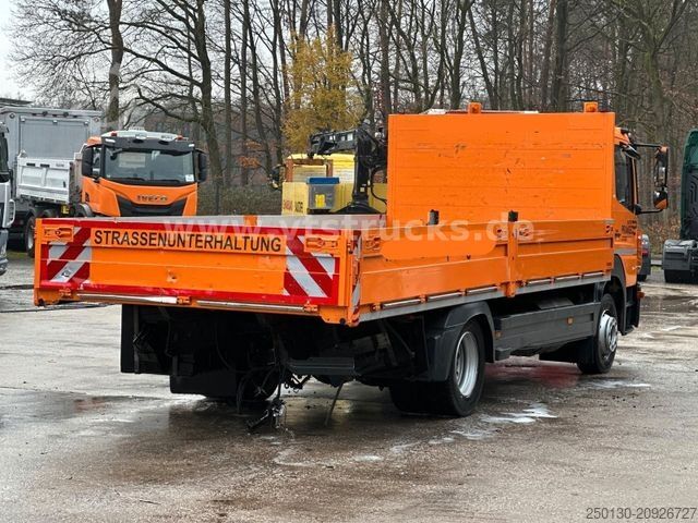Flatbed truck MERCEDES-BENZ Atego 1224L 4x2 Euro6e Pritsche *Unfallschaden*