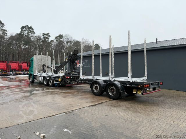 Logging truck MERCEDES-BENZ Arocs 2546 BL 6x4HAD Palfinger LK + Janzen T19