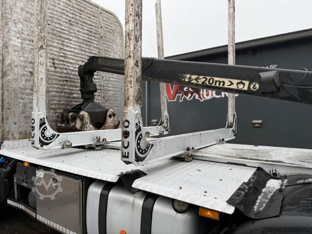 Logging truck MERCEDES-BENZ Arocs 2546 BL 6x4HAD Palfinger LK + Janzen T19