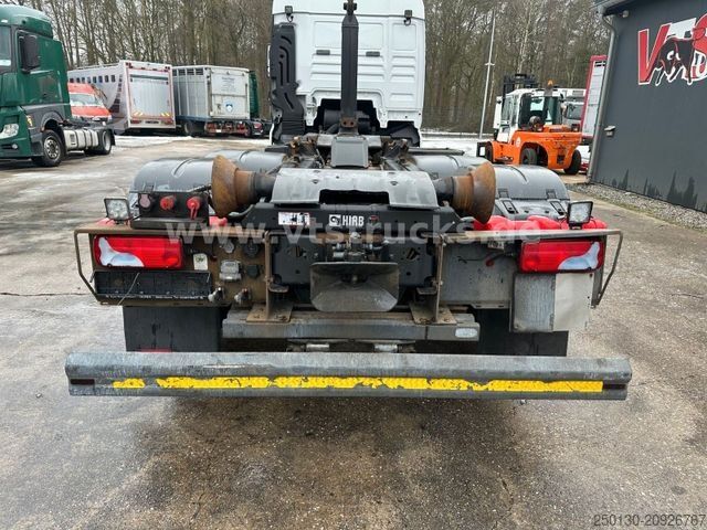 Roll-off tipper truck MAN TGX 26.480 6x2  Euro6 HIAB-Abrollkipper